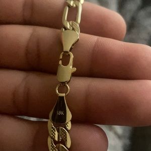 18k Gold Necklace Mens